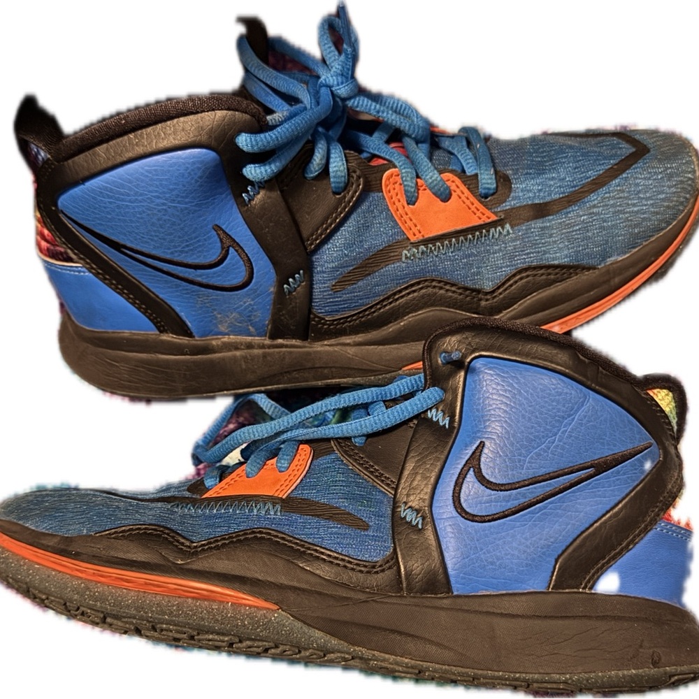 Nike Kyrie Infinity SE Blue Tie Dye Basketball Sneaker DM3894-410 Youth Size 7Y